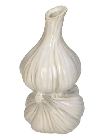 Wazon "Garlic" w kolorze białym - 8,6 x 16,8 x 8,3 cm