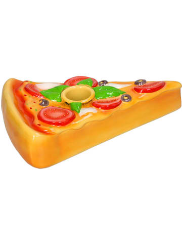 Świecznik "Pizza" ze wzorem - 11 x 3,5 x 16 cm
