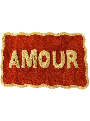 Badematte ''Amour'' in Terrakotta - (L)50 x (B)80 cm