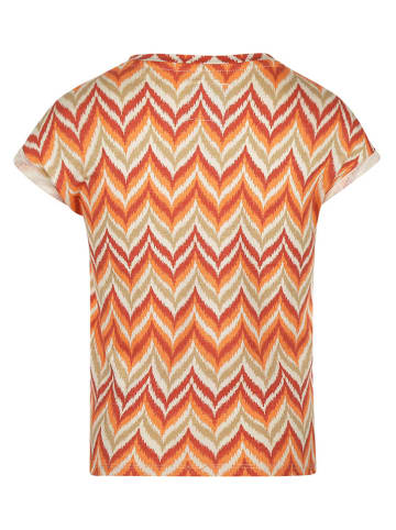 Shirt in Rot/ Orange/ Beige