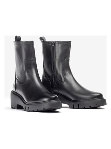 Leder-Boots "Jofof" in Schwarz