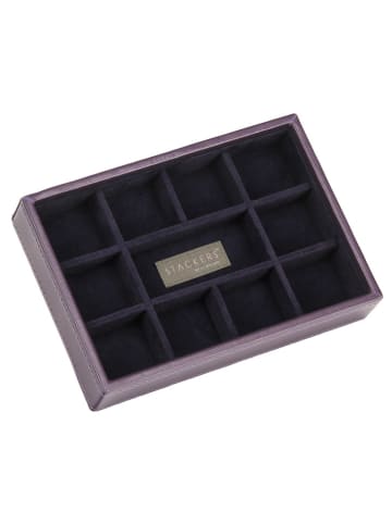 Sieradenkistje paars - (B)18 x (H)12,5 x (D)3,7 cm