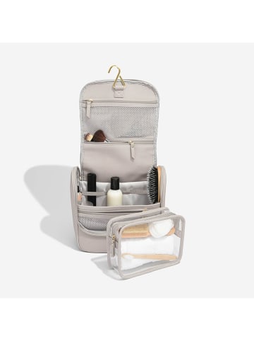 Kosmetiktasche in Taupe - (B)26 x (H)25 x (T)14,5 cm