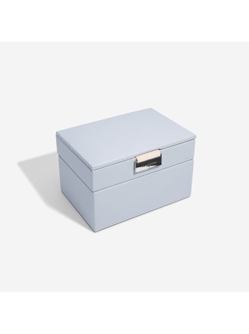 Sieradenkistje paars - (B)18 x (H)12,5 x (D)11,5 cm