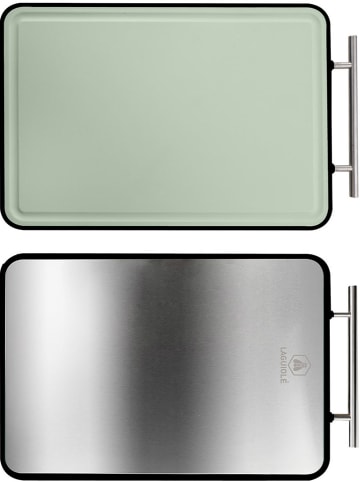 Snij- en ontdooiplank groen/zilverkleurig - (L)43 x (B)27,5 cm