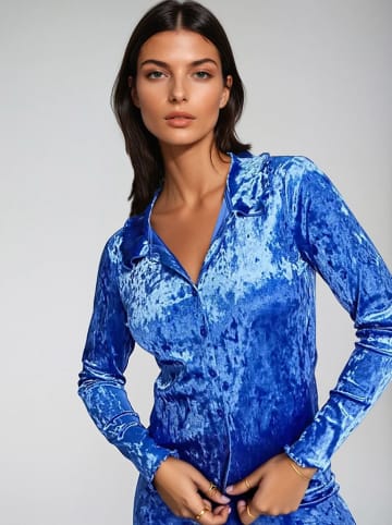 Bluse in Blau