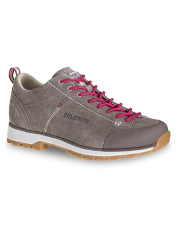 Leder-Trekkingschuhe "54 Low" in Taupe/ Pink