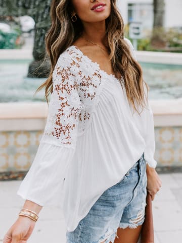 Bluse in Creme
