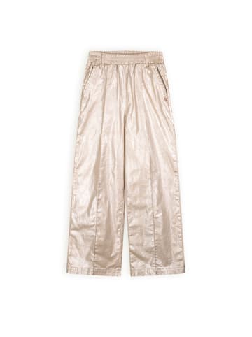 Marlenehose "Sayla" in Beige/ Gold
