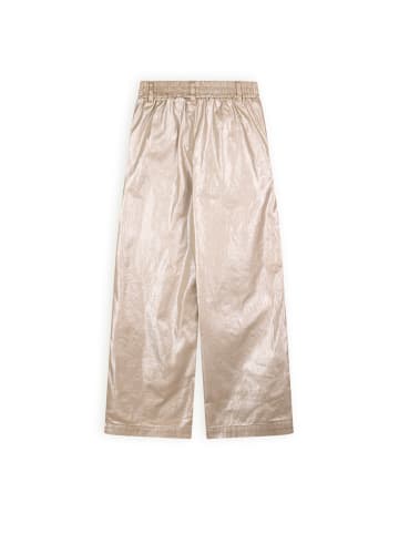 Marlenehose "Sayla" in Beige/ Gold