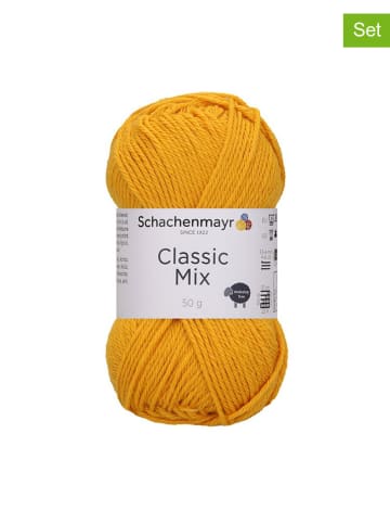 10er-Set: Woll-Mixgarne ''Classic Mix'' in Gelb - 10x 50 g