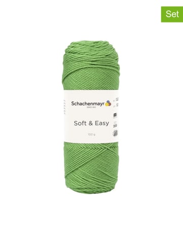 10er-Set: Kunstfasergarne ''Soft & Easy'' in Grün - 10x 100 g