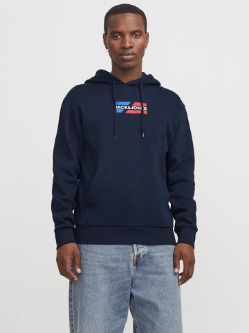 Hoodie "Jjcorp" in Dunkelblau