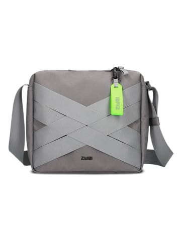 Umhängetasche in Grau - (B)28 x (H)23 x (T)11 cm