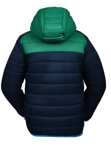 All-season doorgestikte jas "Caspian" groen/donkerblauw