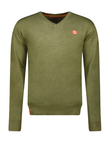 Pullover "Felineak" in Khaki