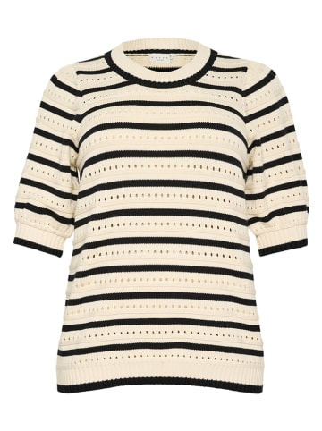 Sweter w kolorze czarno-beżowym