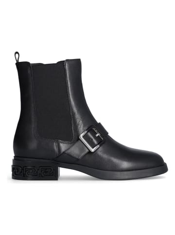 Leder-Boots in Schwarz