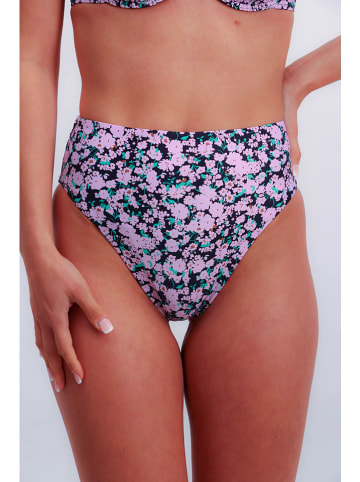 Bikini-Hose in Dunkelblau/ Rosa