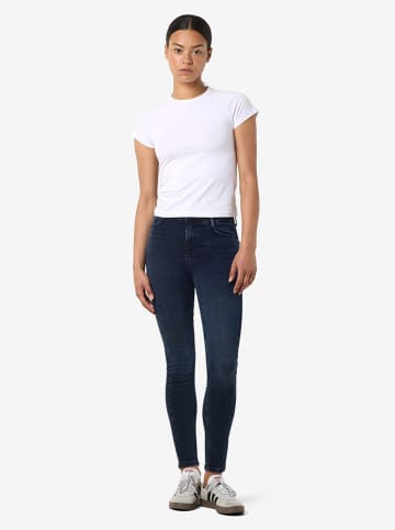 Dżinsy "Nmsendie" - Skinny fit - w kolorze granatowym
