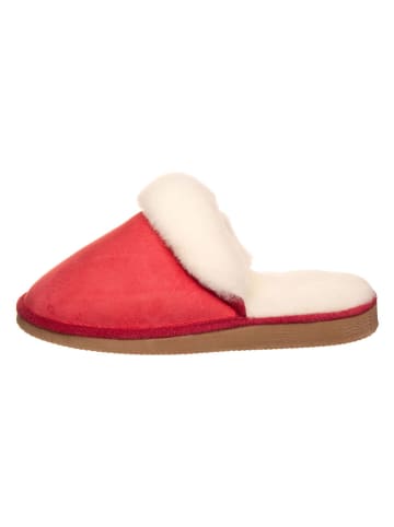 Leren pantoffels "Pala" rood