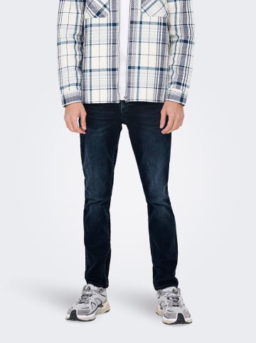Spijkerbroek "Loom" - slim fit - donkerblauw