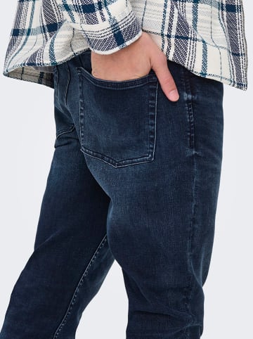 Dżinsy "Loom" - Slim fit - w kolorze granatowym
