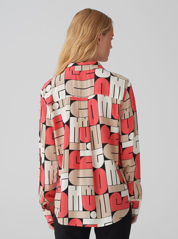 Blouse beige/rood