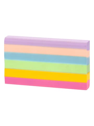 2-delige set: gummen ''XXL Regenboog'' meerkleurig - (B)8,3 x (H)4,7 x (D)1,4 cm