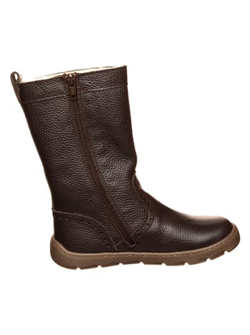Leren winterlaarzen bruin