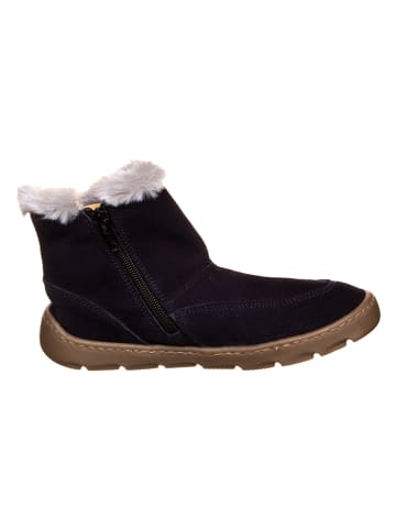 Leren winterboots donkerblauw