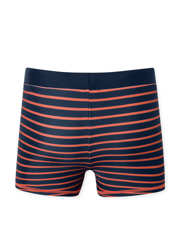 Badehose in Dunkelblau/ Rot