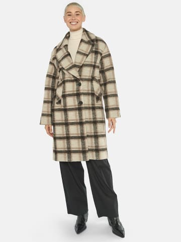 Übergangsmantel in Beige/ Schwarz