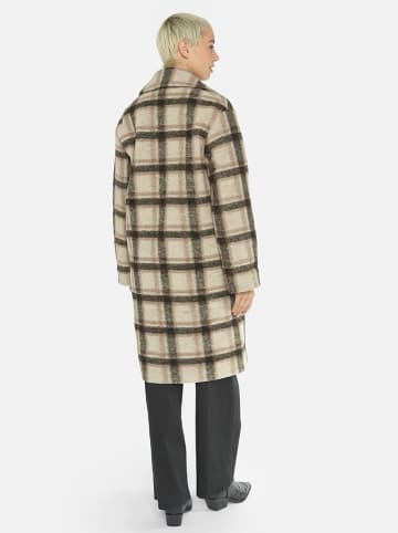 Übergangsmantel in Beige/ Schwarz