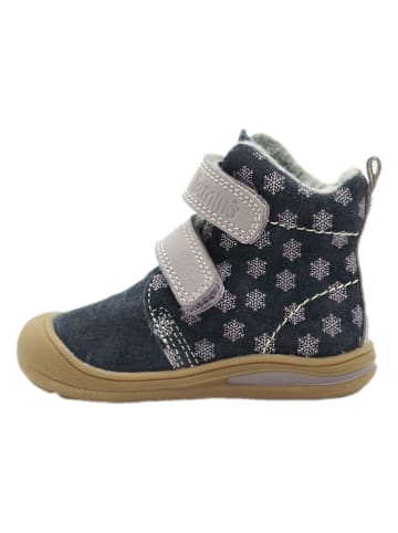 Leren boots donkerblauw