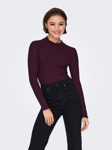 Longsleeve auberginekleurig