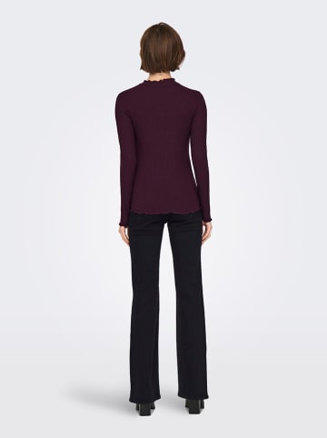 Longsleeve auberginekleurig