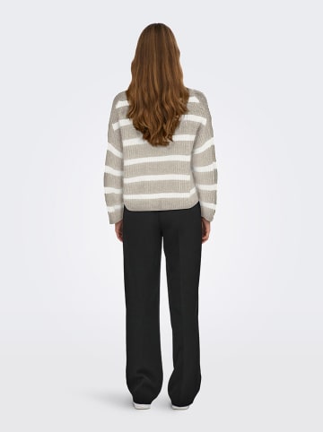 Trui beige/wit