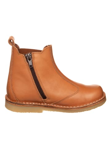 Leren chelseaboots lichtbruin