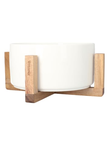 Salaterka "Fincan" w kolorze kremowym - wys. 10 x Ø 20 cm
