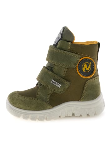 Leder-Boots "Gemi" in Khaki