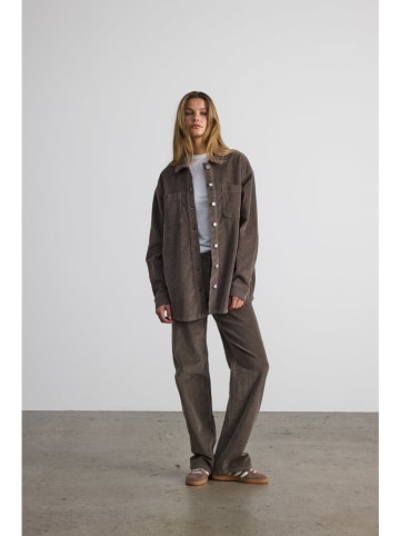 Cordjacke taupe