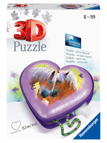 54tlg. 3D-Puzzle "Herzschatulle Pferde" - ab 8 Jahren