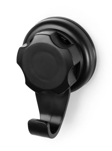 4er-Set: Wandhaken "Bestlock" in Schwarz - (B)5,4 x (H)4 x (T)8 cm