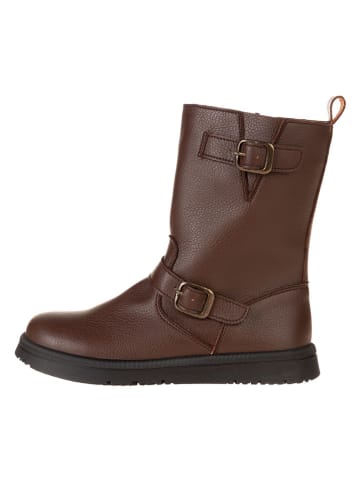 Leder-Stiefel in Braun