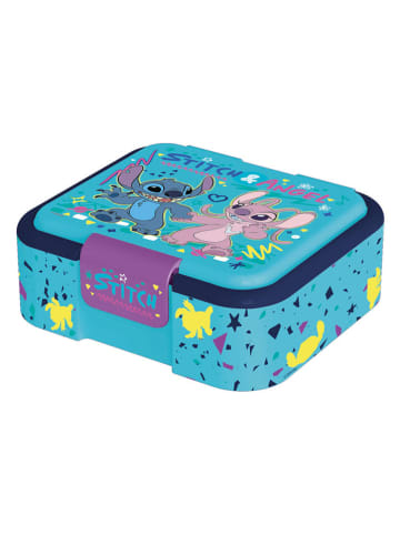Lunchbox "Stitch" in Hellblau - (B)18 x (H)16 x (T)6 cm