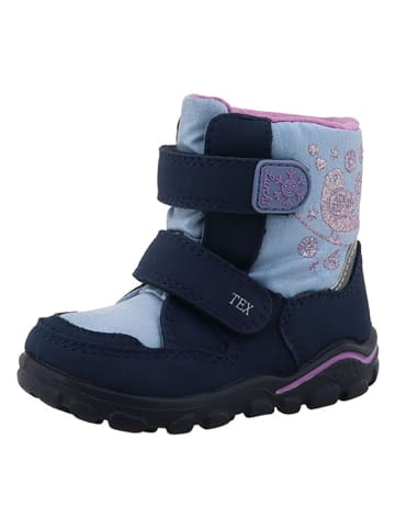 Winterstiefel "Kijana" in Dunkelblau/ Hellblau