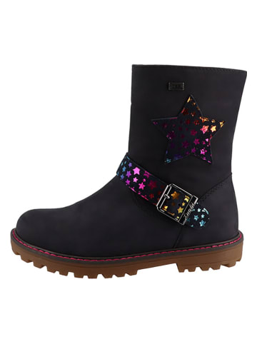 Leder-Boots "Ella" in Dunkelblau