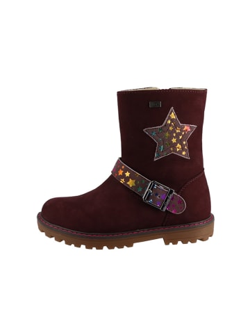Leren boots "Ella" rood