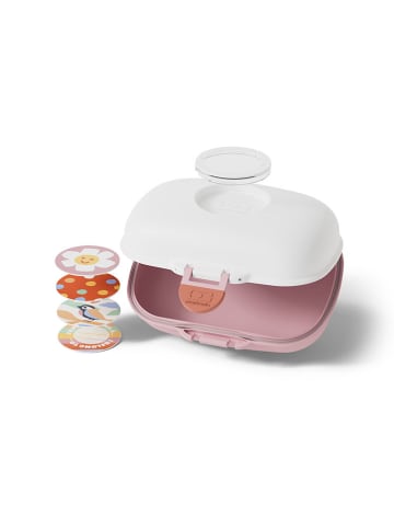 Snackbox "Gram" wit/lichtroze - 600 ml